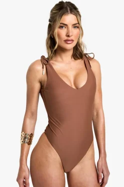 Feather Charm Backless Swimsuit | Nasty Gal