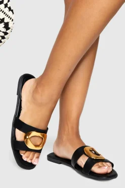 Flat Hardware Strap Sandals | Nasty Gal
