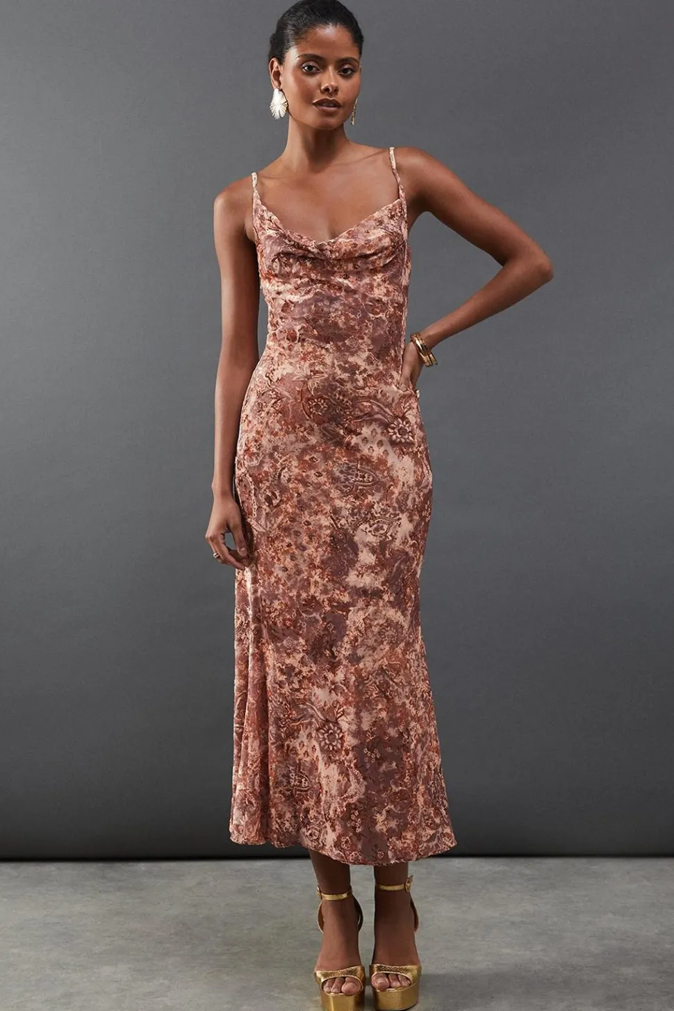 Floral Burnout Cami Strappy Slip Dress | Nasty Gal