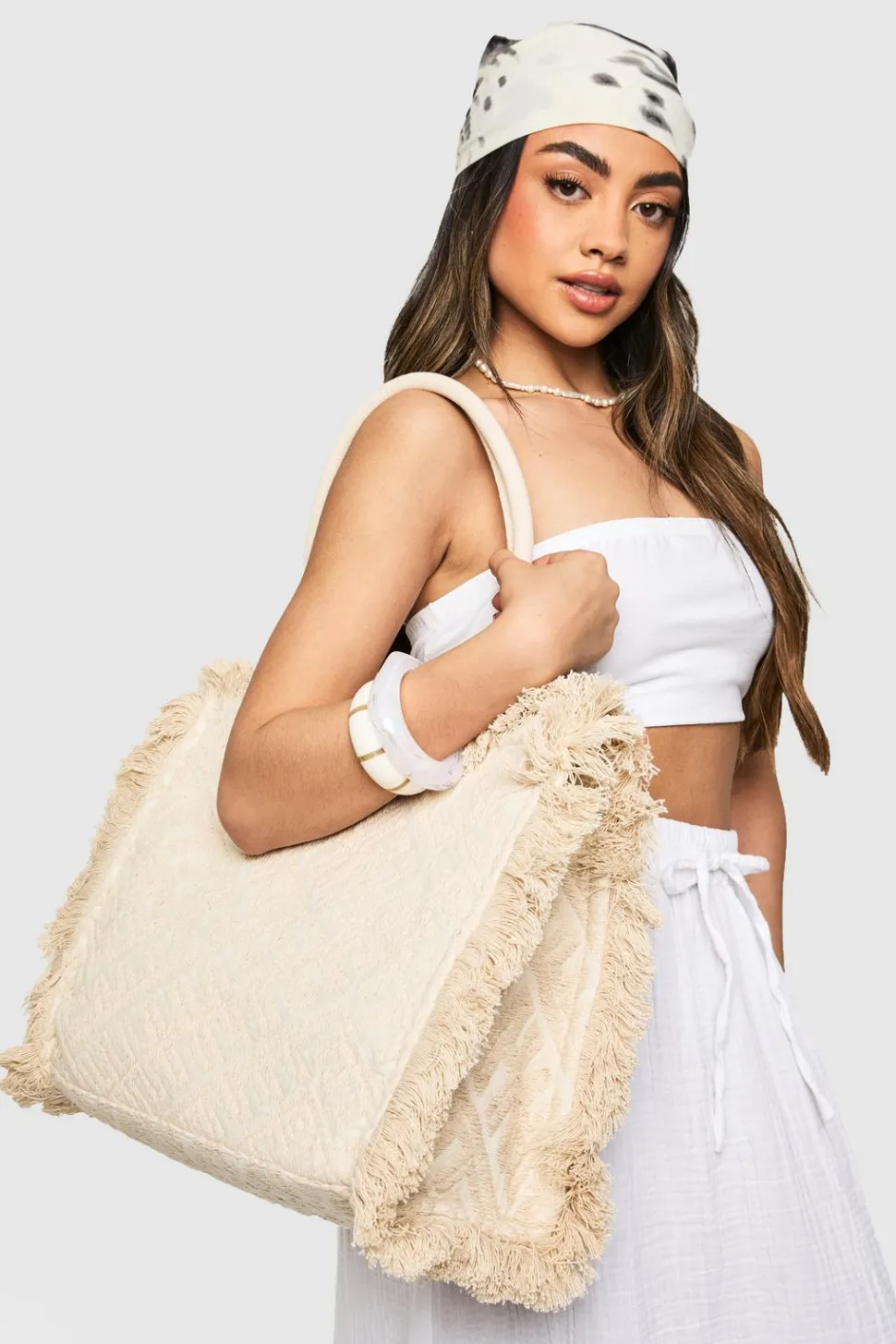 Fringe Detail Beach Bag | Nasty Gal