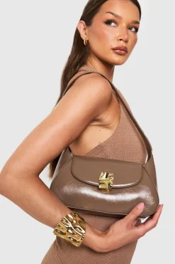 Hammered Gold Underarm Shoulder Bag | Nasty Gal