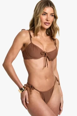 Hamsa Hand Charm Trim Tie Side Bikini Bottoms | Nasty Gal