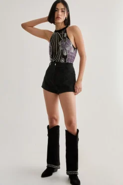 Hand Embellished Placement Bodysuit | Nasty Gal