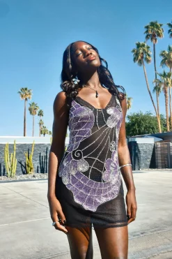 Hand Embellished Placement Mini Dress | Nasty Gal