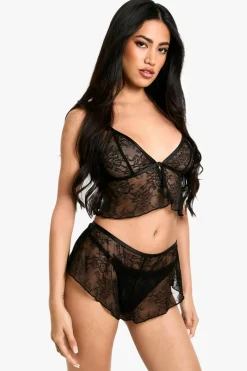 Lace Bralette and Short Set | Nasty Gal