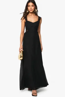 Lace Chiffon Godet Hem Maxi Dress | Nasty Gal