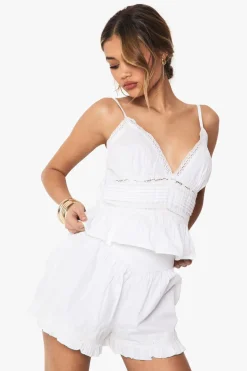 Lace Insert Woven Cami Top | Nasty Gal