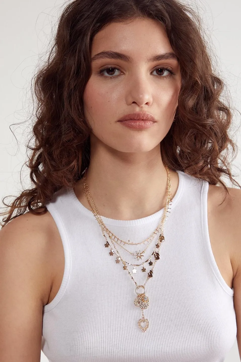 Layered Charm Detail Necklace | Nasty Gal