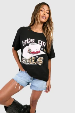 Leopard Cowboy Hat Printed Oversized T-shirt | Nasty Gal
