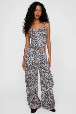 Leopard Print Baggy Jean | Nasty Gal