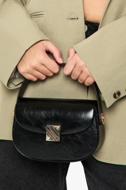 Lock Detail Crossbody Bag | Nasty Gal