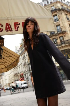 Long Sleeve Denim Smock Dress | Nasty Gal