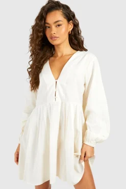 Long Sleeve Smock Dress | Nasty Gal