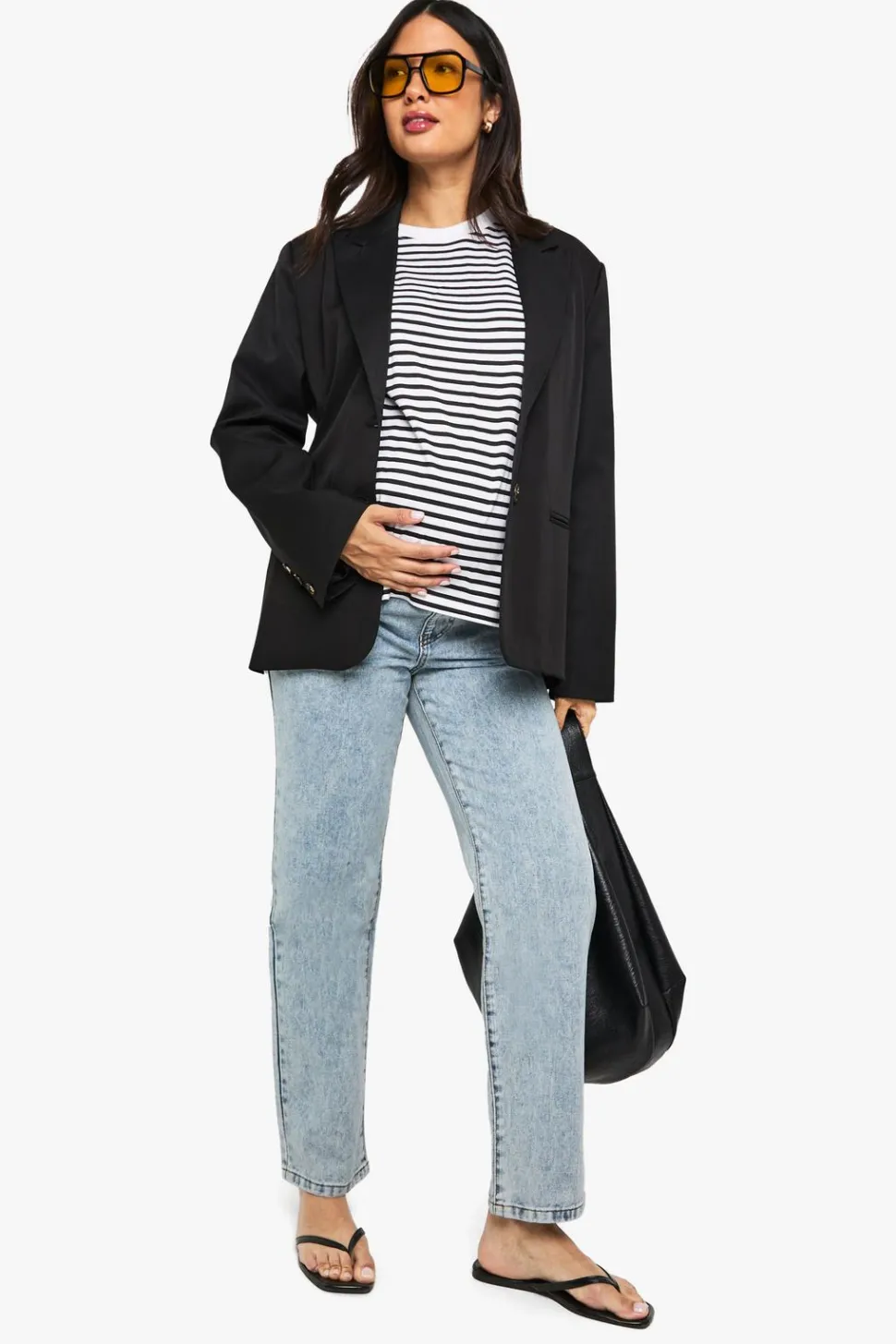 Maternity Over The Bump Mom Jeans | Nasty Gal