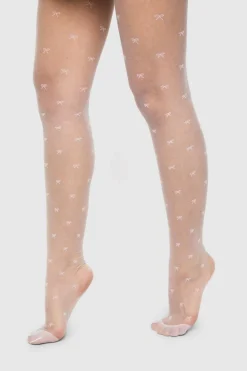 Mini Bow Print Tights | Nasty Gal