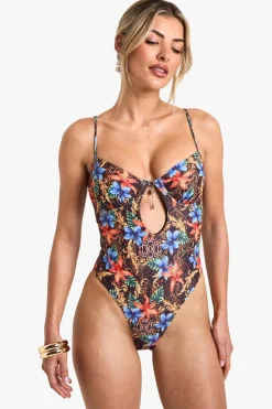 Mix Floral Underwire Swimsuit | Nasty Gal