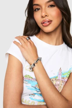 Molten Silver Bracelet | Nasty Gal