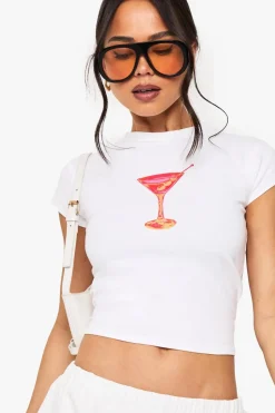 Neon Martini Printed Baby T-shirt | Nasty Gal