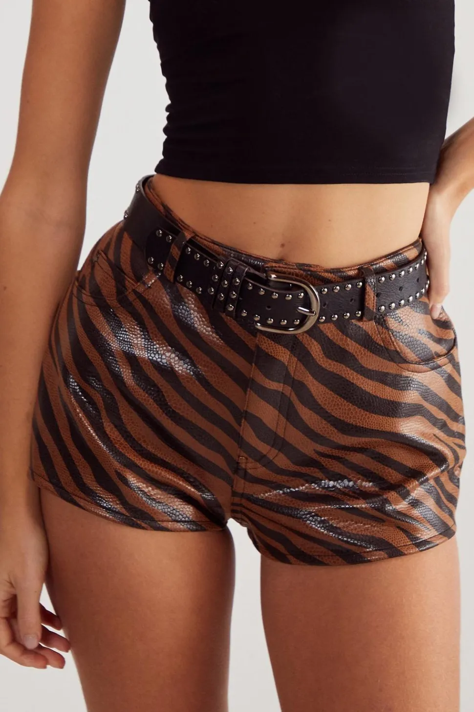 Neutral Zebra Cheeky Short | Nasty Gal