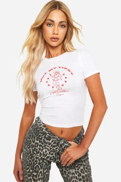 Not My First Rodeo Slogan Printed Baby Tee | Nasty Gal