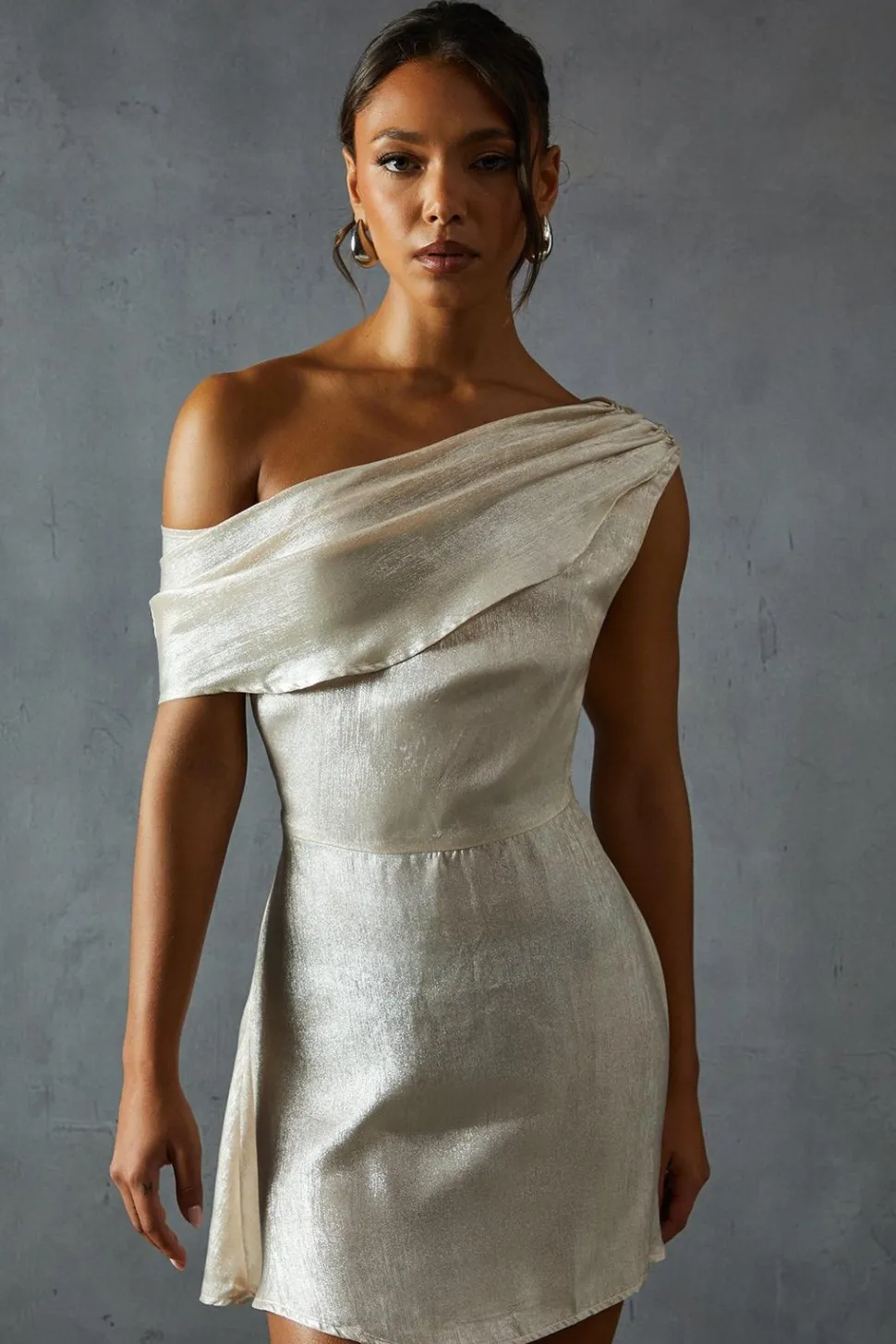 Off Shoulder Tie Side Mini Dress | Nasty Gal