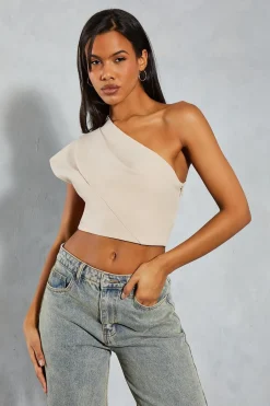 One Shoulder Structured Asymmetric Top | Nasty Gal