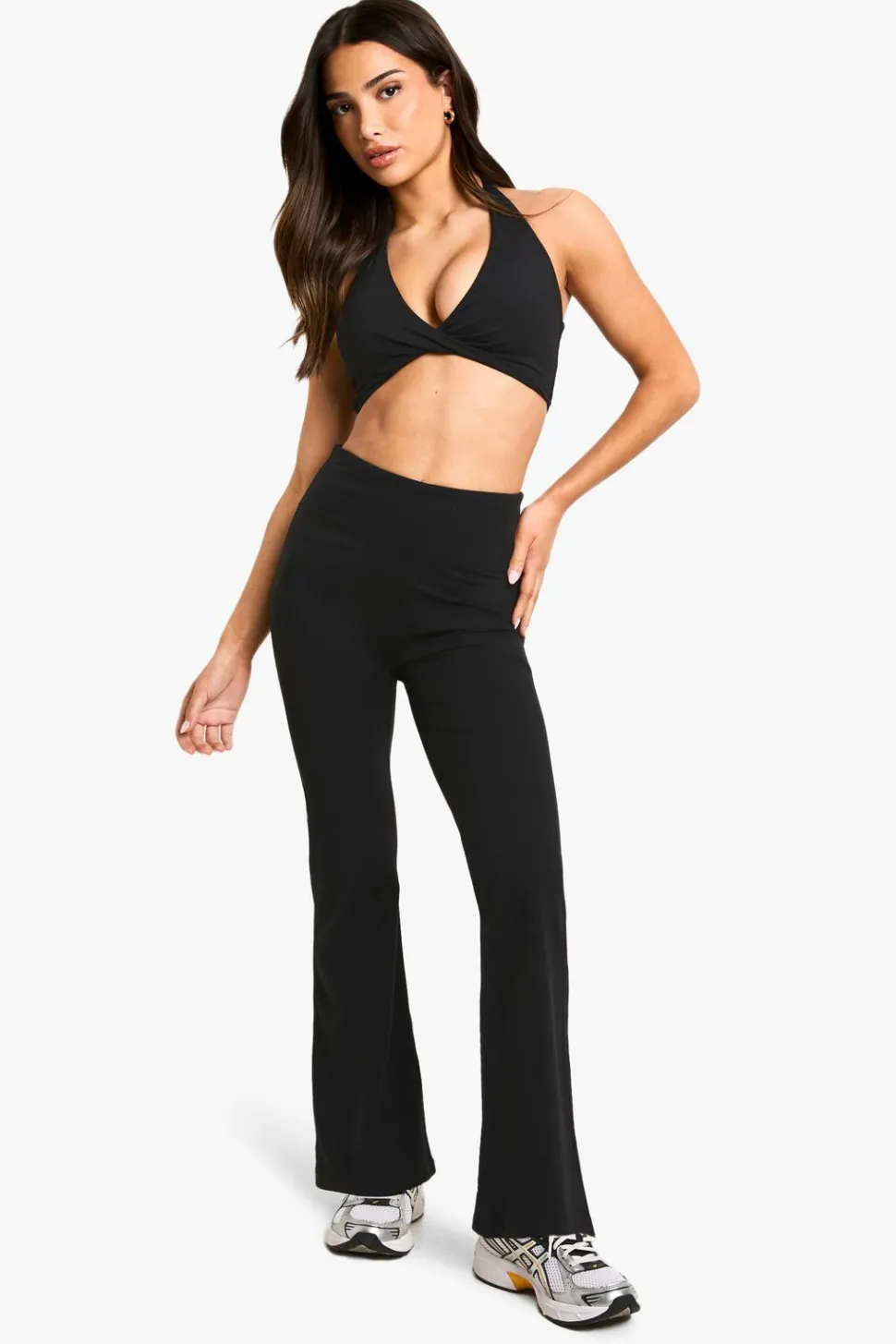 Petite High Waist Premium Active Flare Legging | Nasty Gal
