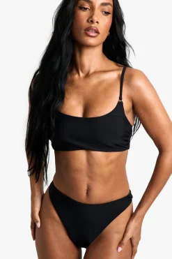 Petite Swimwear Essentials Crop Bikini Top | Nasty Gal