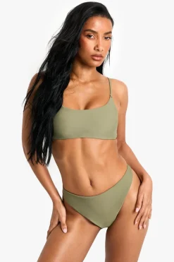 Petite Swimwear Essentials Crop Bikini Top | Nasty Gal