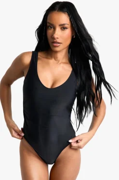 Petite Swimwear Essentials Ruched Swimsuit | Nasty Gal