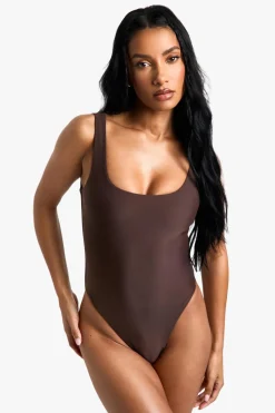 Petite Swimwear Essentials Square Neck Swimsuit | Nasty Gal