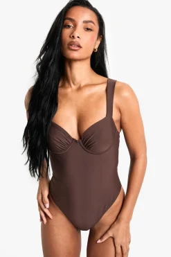 Petite Swimwear Essentials Balcony Swimsuit | Nasty Gal