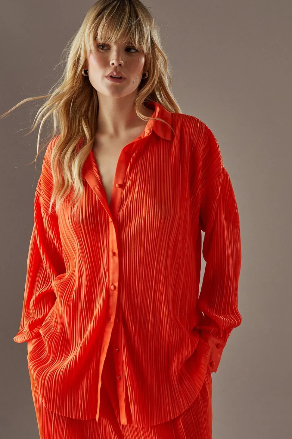 Plisse Oversized Shirt | Nasty Gal