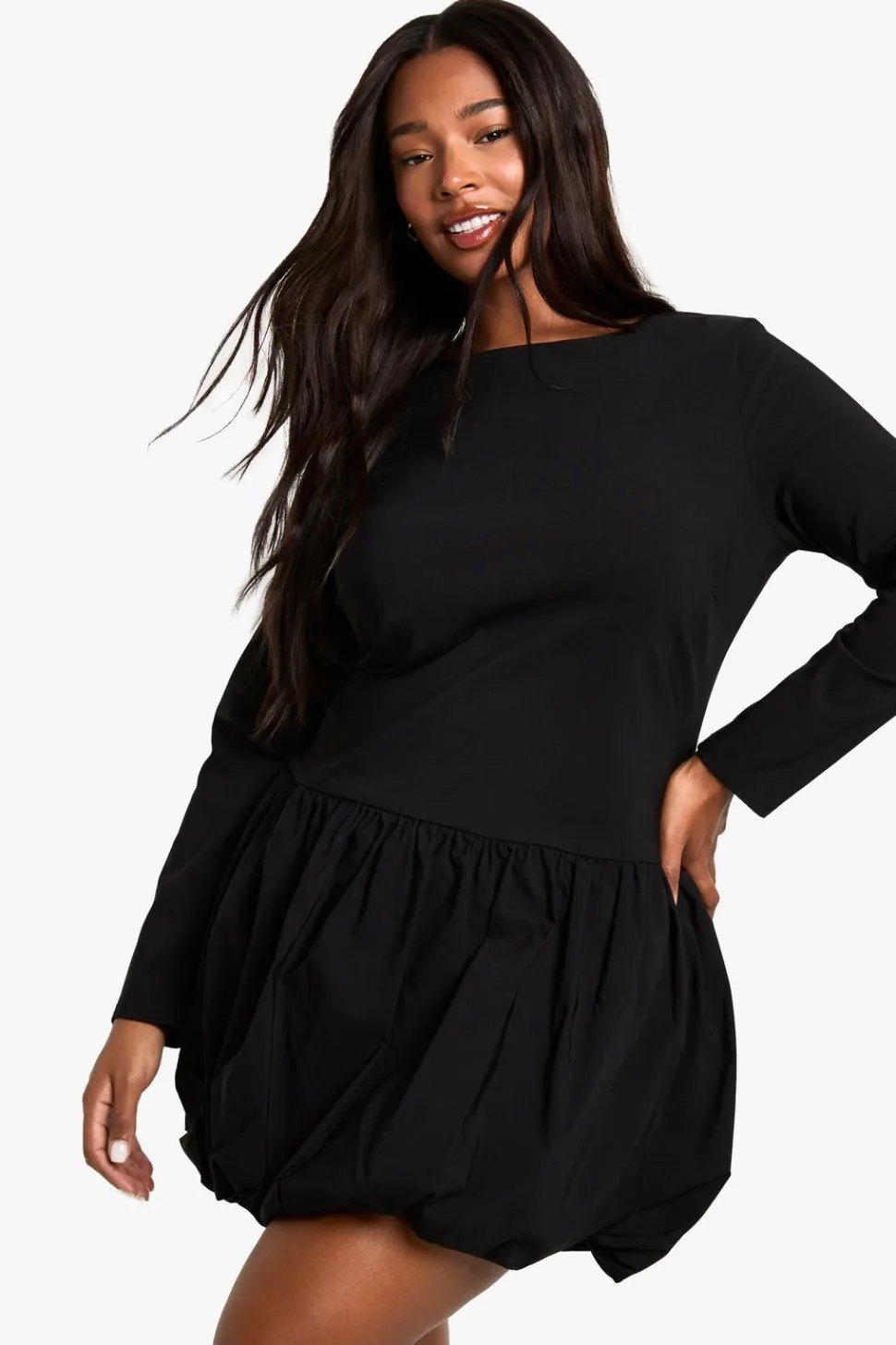 plus bengaline puffball mini dress | Nasty Gal