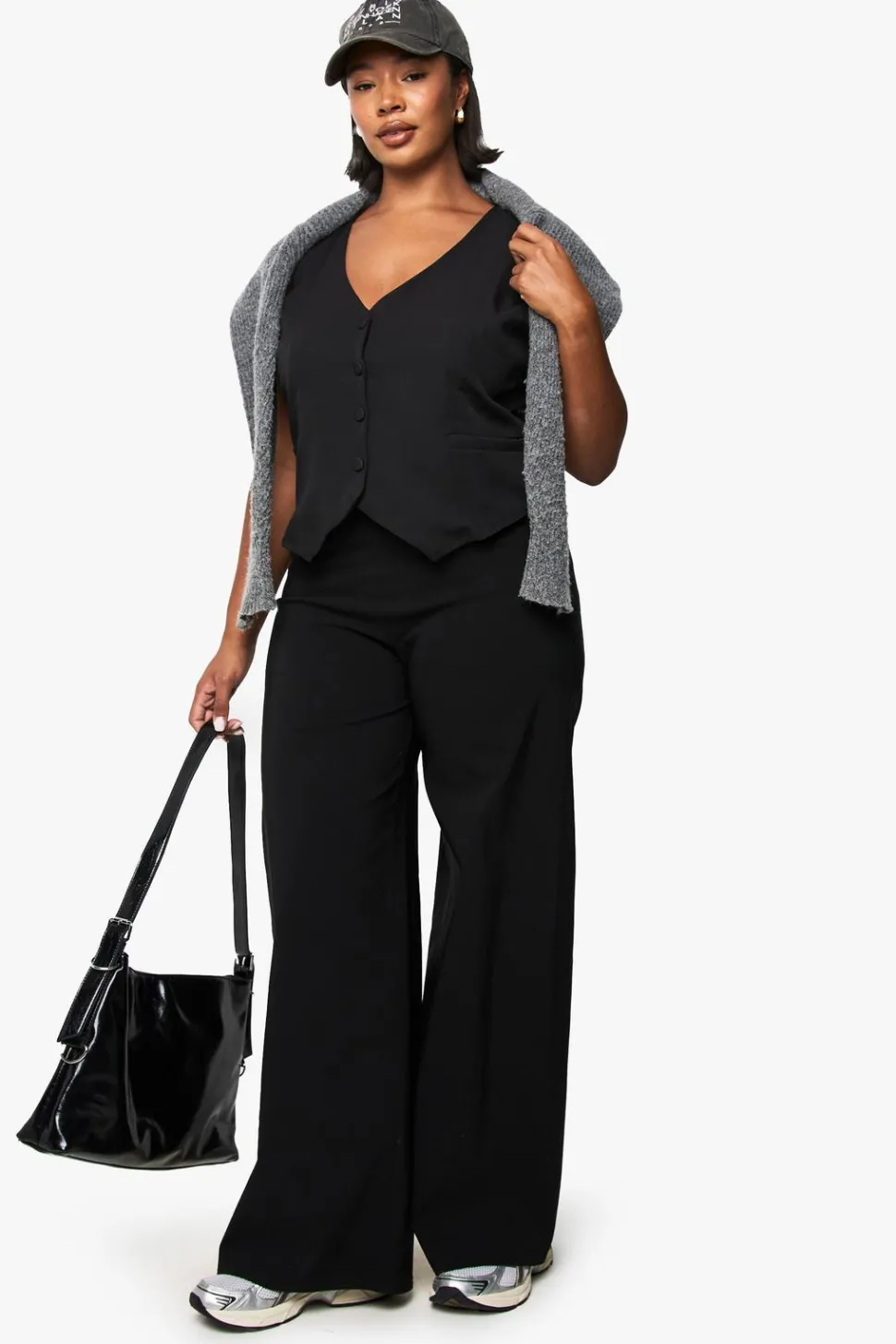 Plus Bengaline Tailored Wide Leg Trouser | Nasty Gal