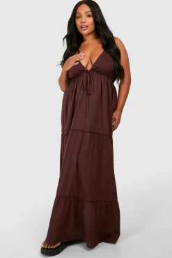 Plus Cotton Crochet Trim Maxi Dress | Nasty Gal