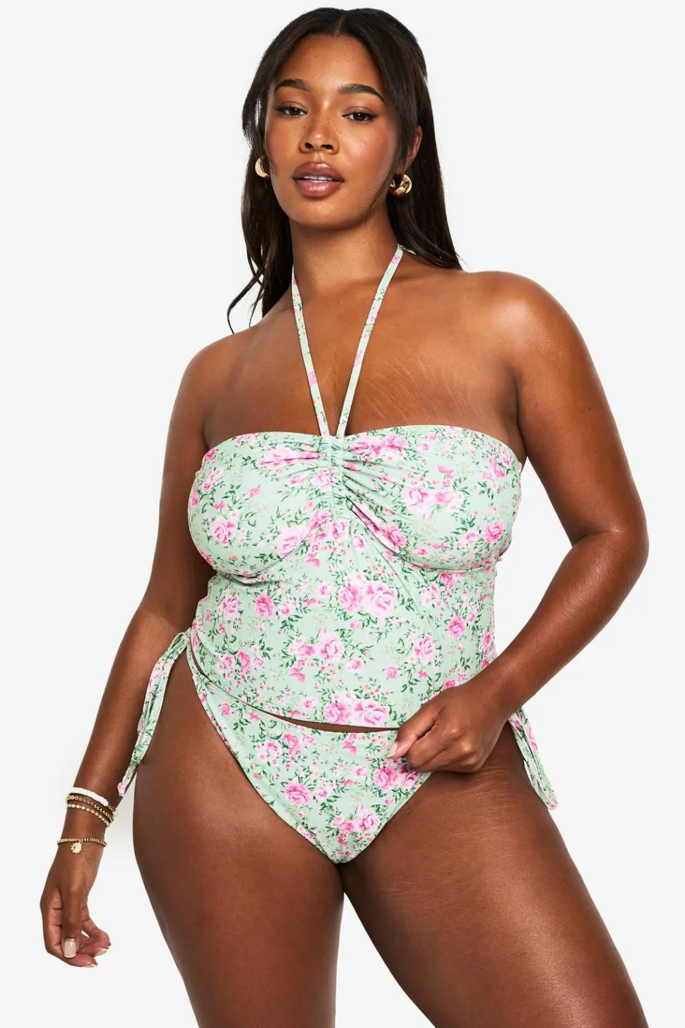 PLUS FLORAL PRINTED TANIKI SET | Nasty Gal