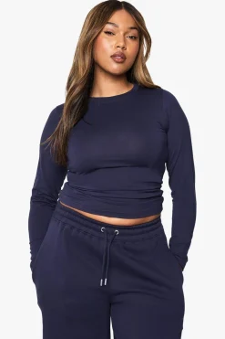 Plus Long Sleeve Fitted Top | Nasty Gal