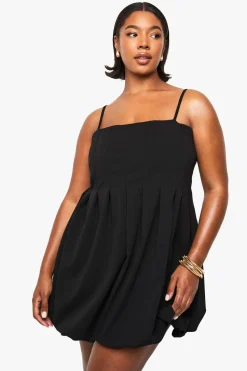 PLUS PANELLED PUFFBALL MINI DRESS | Nasty Gal