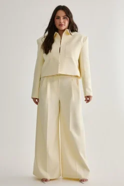 Plus Premium Tailored Wide Leg Trouser | Nasty Gal