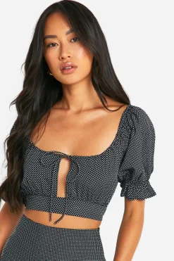Polka Dot Crop Top | Nasty Gal
