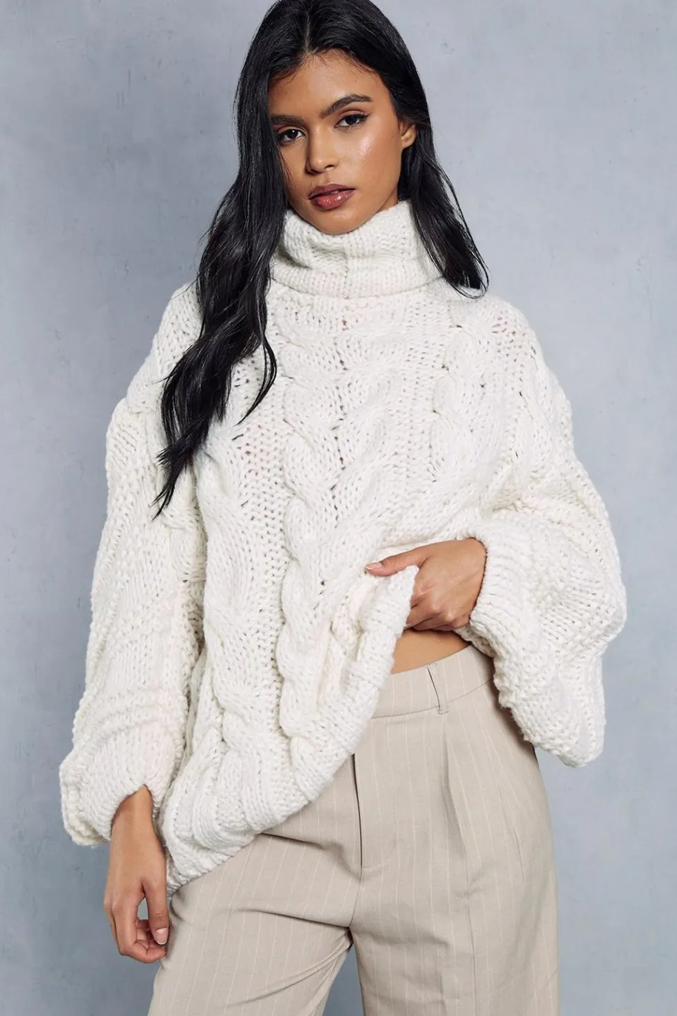 Premium Chunky Cable Knit Jumper | Nasty Gal