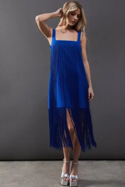 Premium Fringe Cami Mini Dress | Nasty Gal