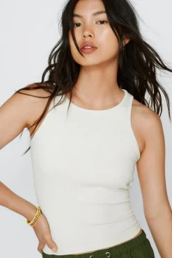 Premium Racer Back Ribbed Tank Top | Nasty Gal