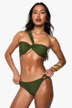 Premium Satin Asymmetric Halterneck Hipster Bikini Bottoms | Nasty Gal