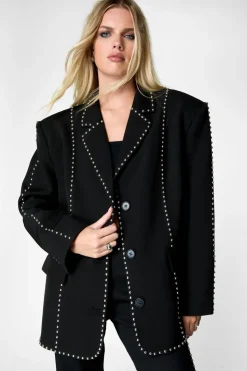 Premium Studded Oversized Blazer | Nasty Gal