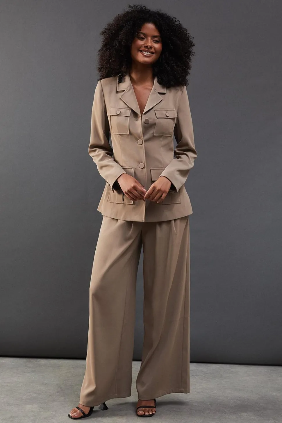 Premium Super Wide Leg Fluid Trousers | Nasty Gal