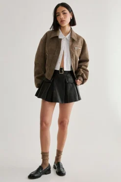 PU Pleated Mini Skirt | Nasty Gal