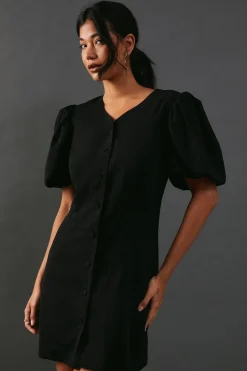 Puff Sleeve Mini Tailored Dress | Nasty Gal