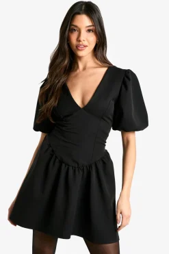 Puff Sleeve Smock Dress | Nasty Gal